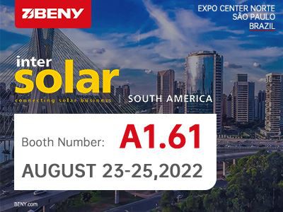 Intersolar South America 2022 mais ZJBENY Electric, estande: A1.61